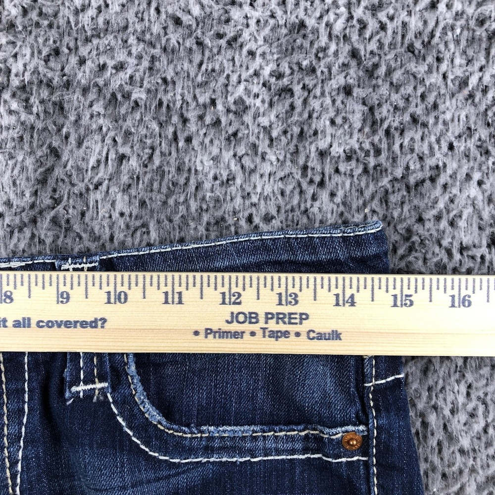 Big Star Remy Jeans Womens 27L Tall Blue Med Wash Low Rise Bootcut Stretch - Picture 6 of 16